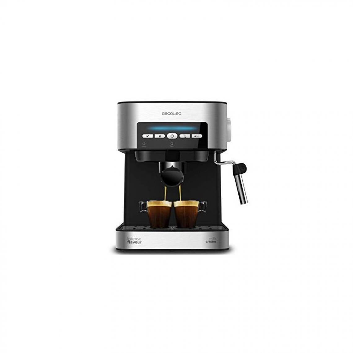 Cecotec - Cecotec, Machine à café Expresso, Power Espresso 20 Matic, 20bars de Pression,1.5 L,Bras Double Sortie, Buse vapeur,Plateau Réch - Expresso - Cafetière