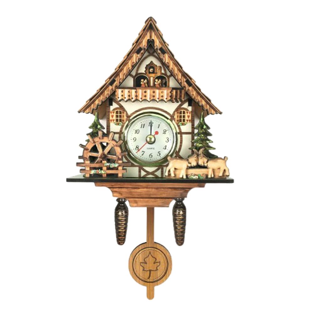 marque generique - antiquité coucou horloge murale horloge en bois vintage décor à la maison excellent cadeau e - Horloges, pendules