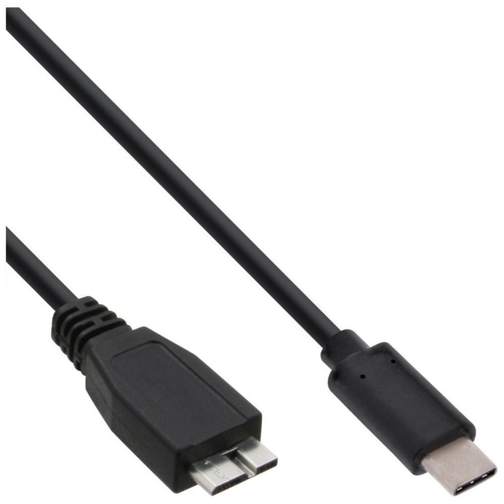Inline - Câble USB 3.1 InLine®, type C mâle à Micro-B mâle, noir, 2 m - Câble USB