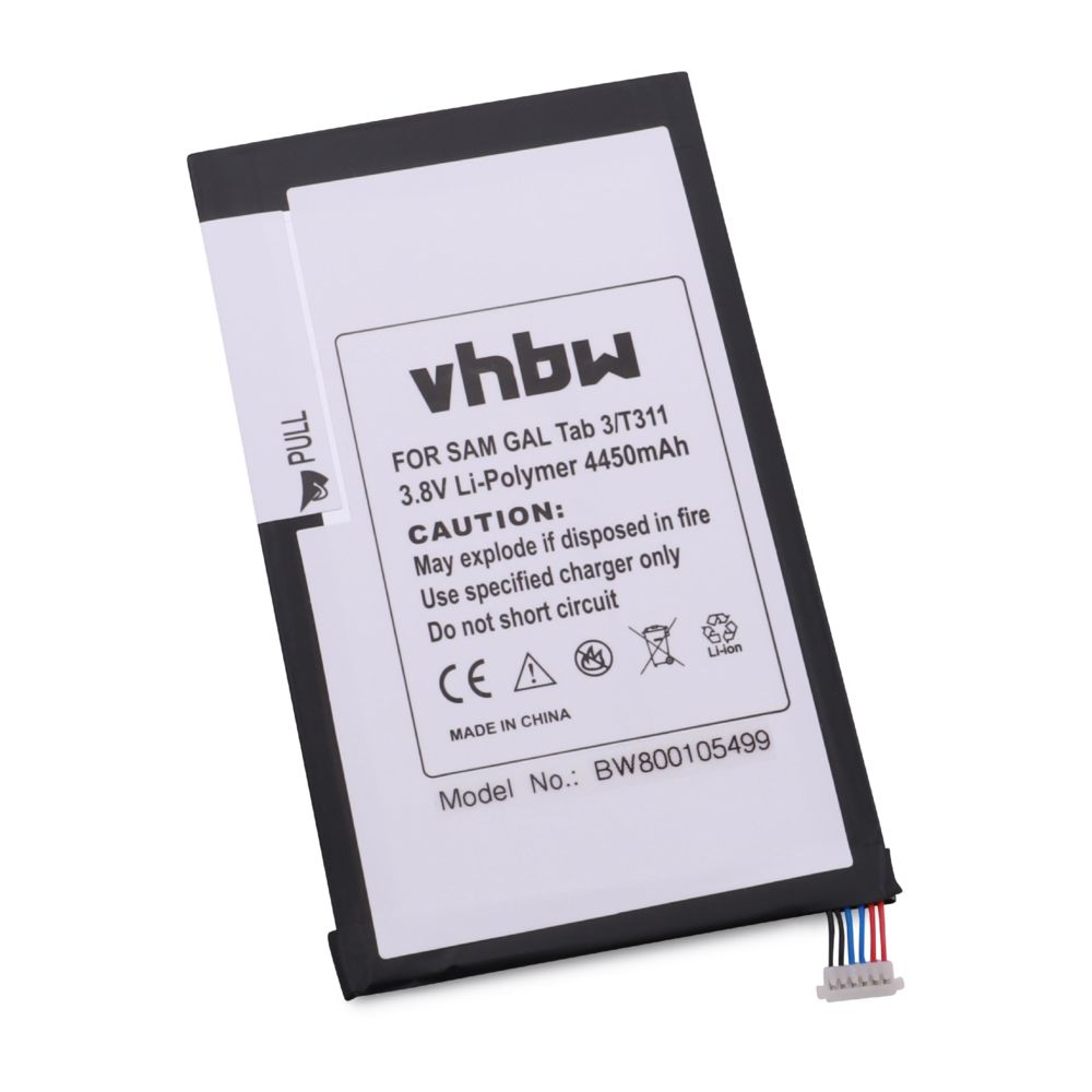 Vhbw - Batterie vhbw 4450mAh (3.7V) pour tablette tactile Samsung Galaxy Tab 3, SM-T310, SM-T311 remplace AAaD415JS/7-B, SP3379D1H. - Batterie PC Portable