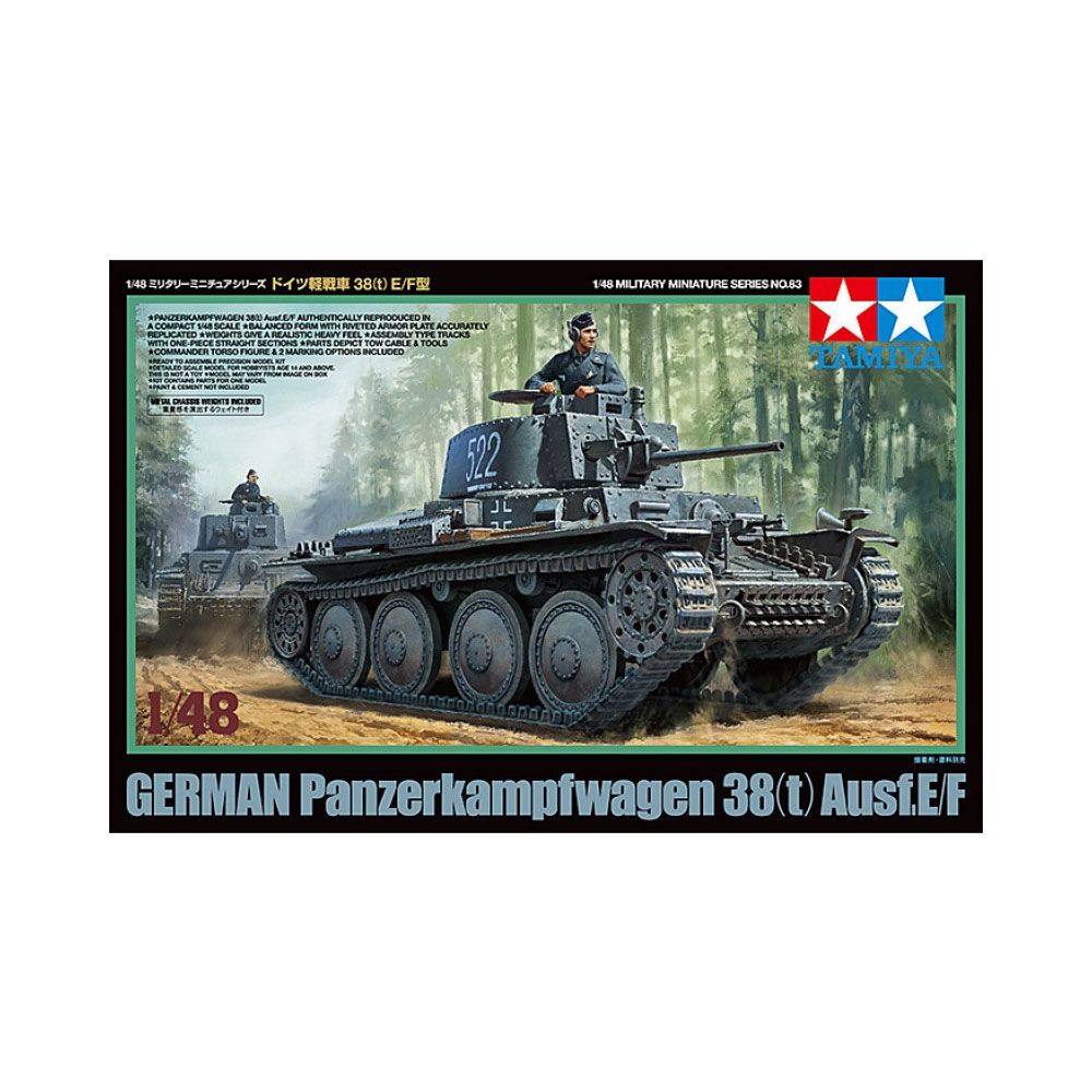 Tamiya - Maquette : Panzer 38 Ausf. E/F - Voitures