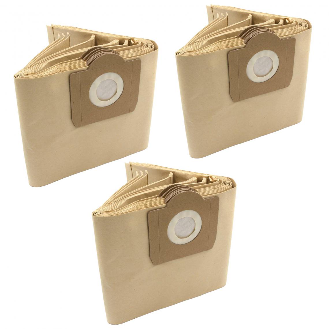 Vhbw - vhbw 30x sacs compatible avec VAC 7402 B aspirateur - papier, couleur sable - Cordons d'alimentation