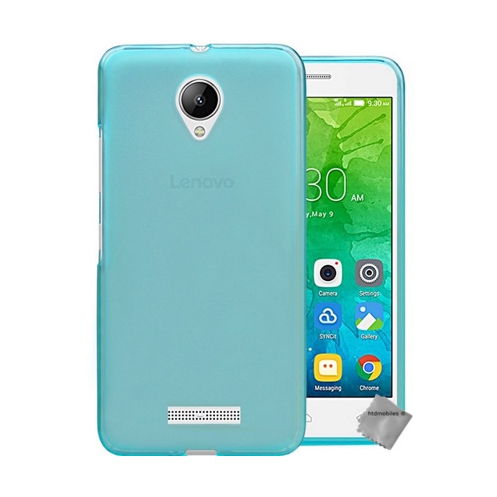 Htdmobiles - Housse etui coque pochette silicone gel fine pour Lenovo B + film ecran - BLEU - Autres accessoires smartphone