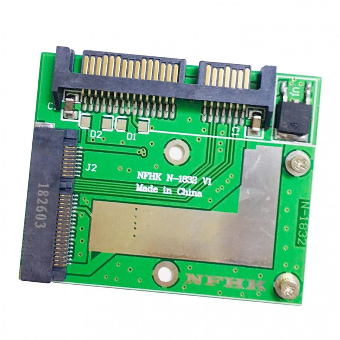 marque generique - Mini PCI-E mSATA SSD vers 2.5'' SATA Adaptateur Carte de Conversion Pièce Amovible Module - Câble antenne