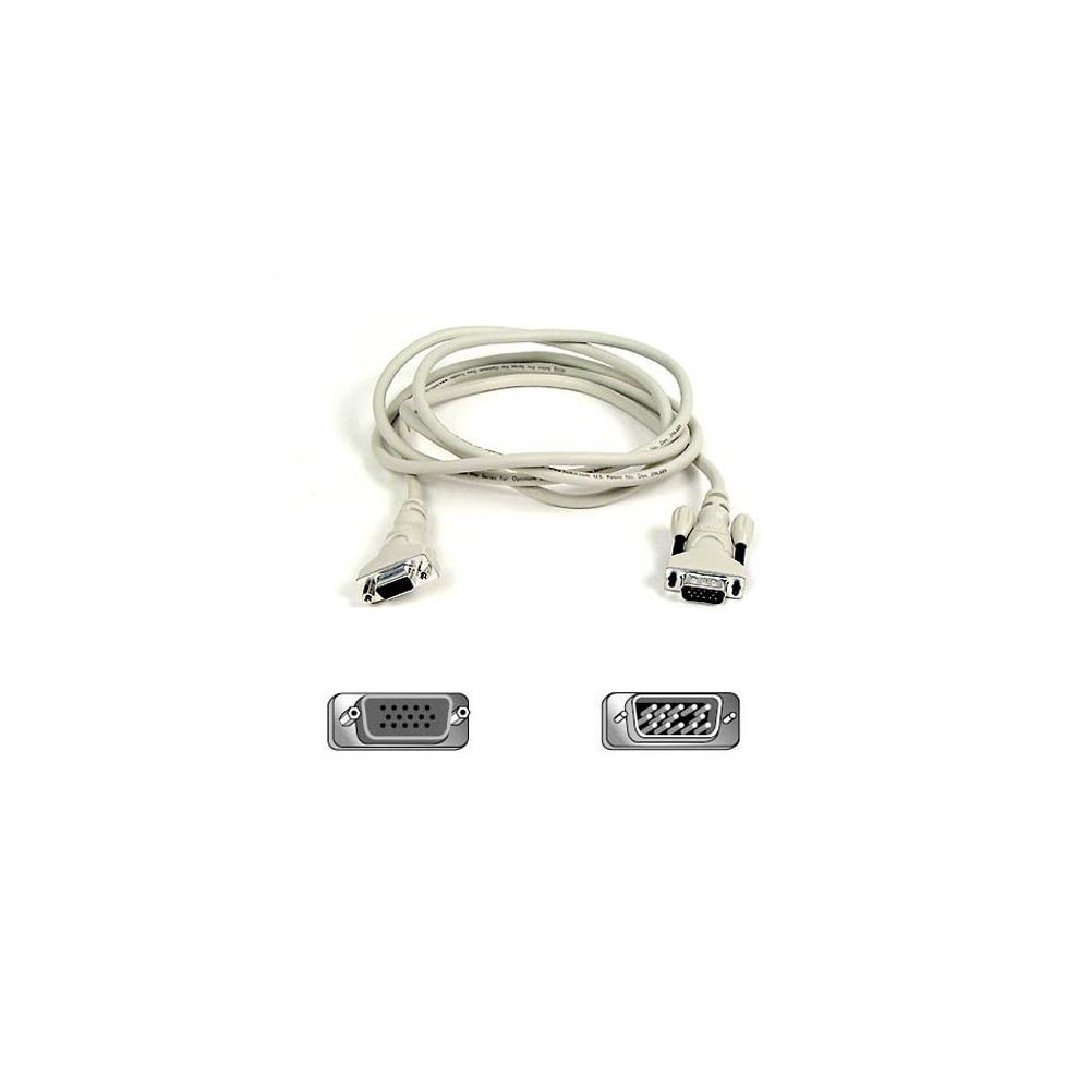 Cabling - CABLING Rallonge de câble VGA HD-15 M HD-15 F 10 m - Câble Ecran - DVI et VGA