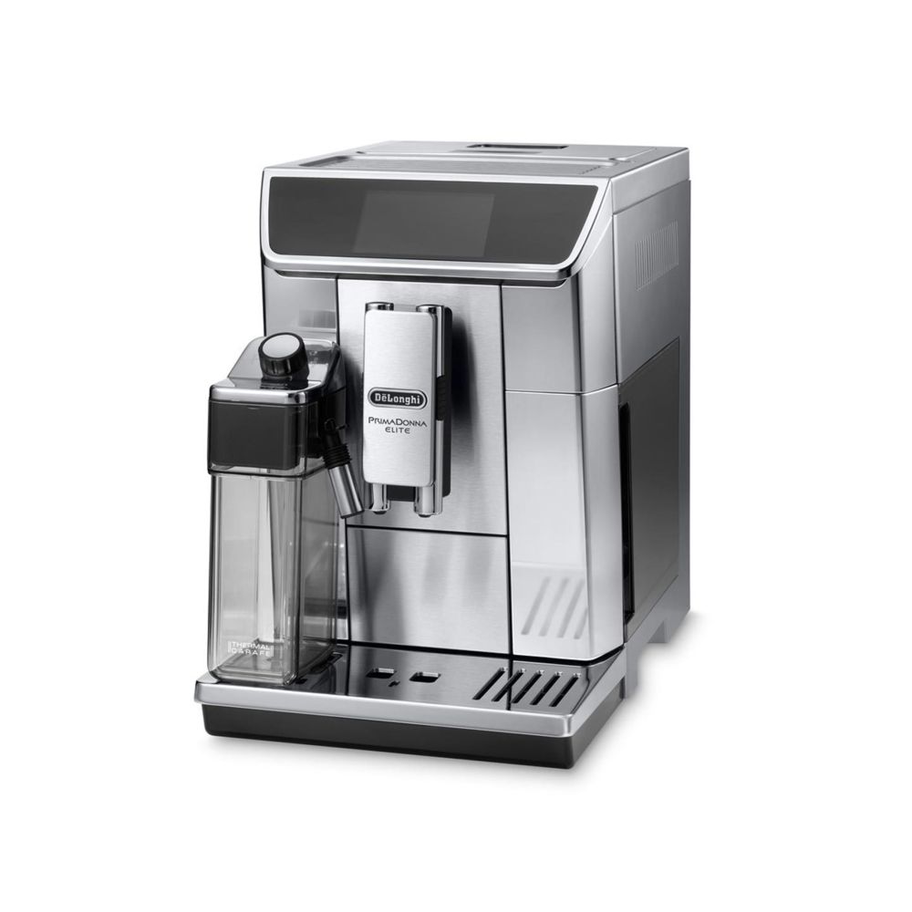 Delonghi - Machine à café Expresso broyeur PrimaDonna Elite ECAM 650.75.MS - Argent - Expresso - Cafetière