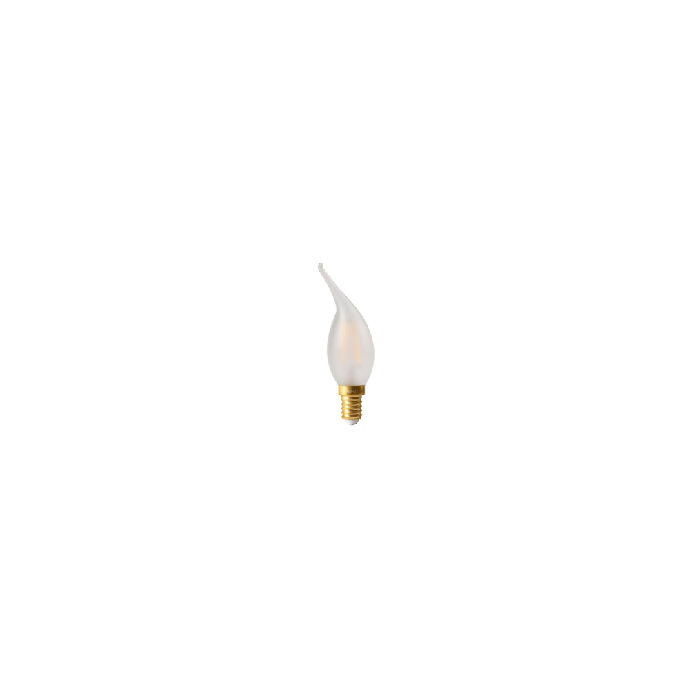 Led-Da - Ampoule LED Filament Flamme coup de vent dépolie 4W dimmable E14 2700K blanc chaud - Ampoules LED