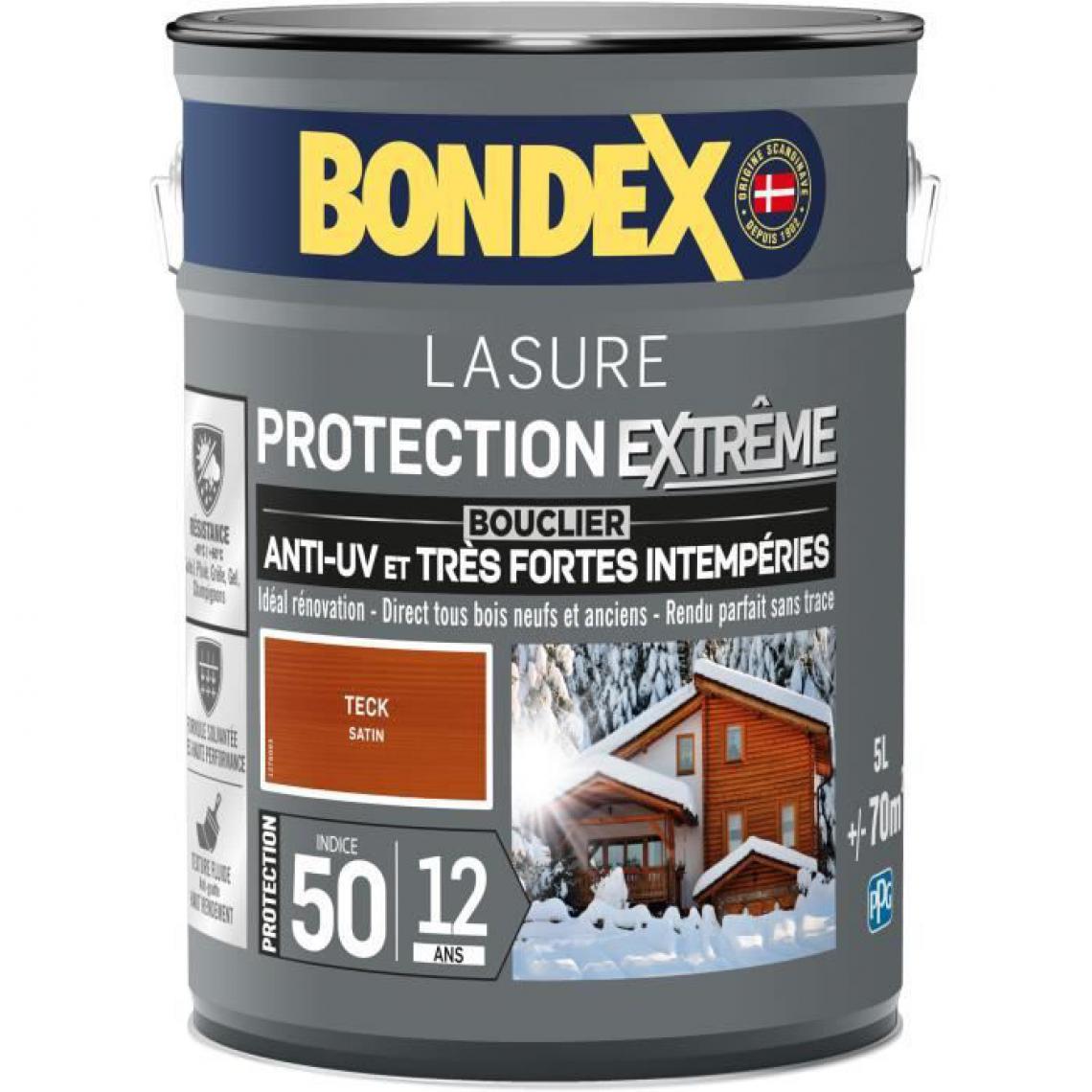 Bondex - Lasure pour bois protection extreme 12 ans teck 5L Bondex - Peinture & enduit rénovation