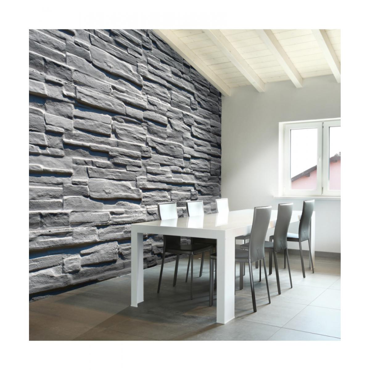 Artgeist - Papier peint - Mur de pierre grise 250x193 - Papier peint