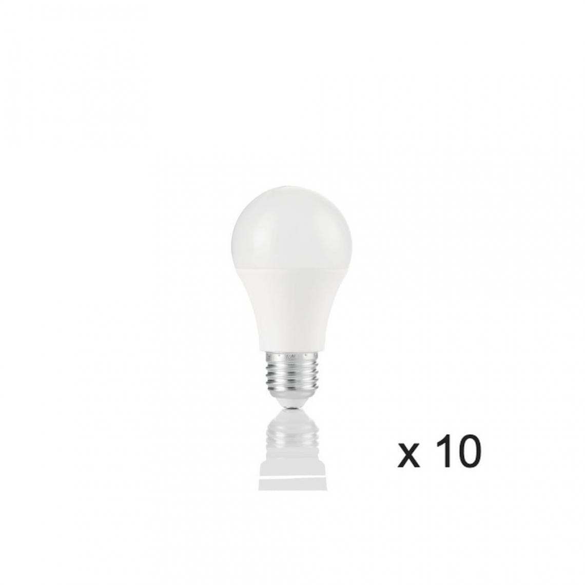 Ideal Lux - Ampoule (x10) 10W E27 Blanc D6 151991 - Ampoules LED