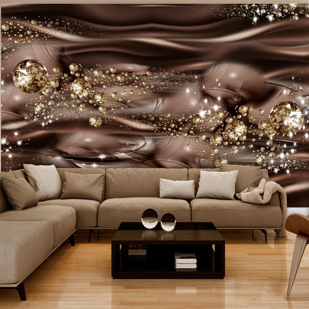 marque generique - 200x140 Papier peint Moderne Abstractions Superbe Chocolate River - Papier peint