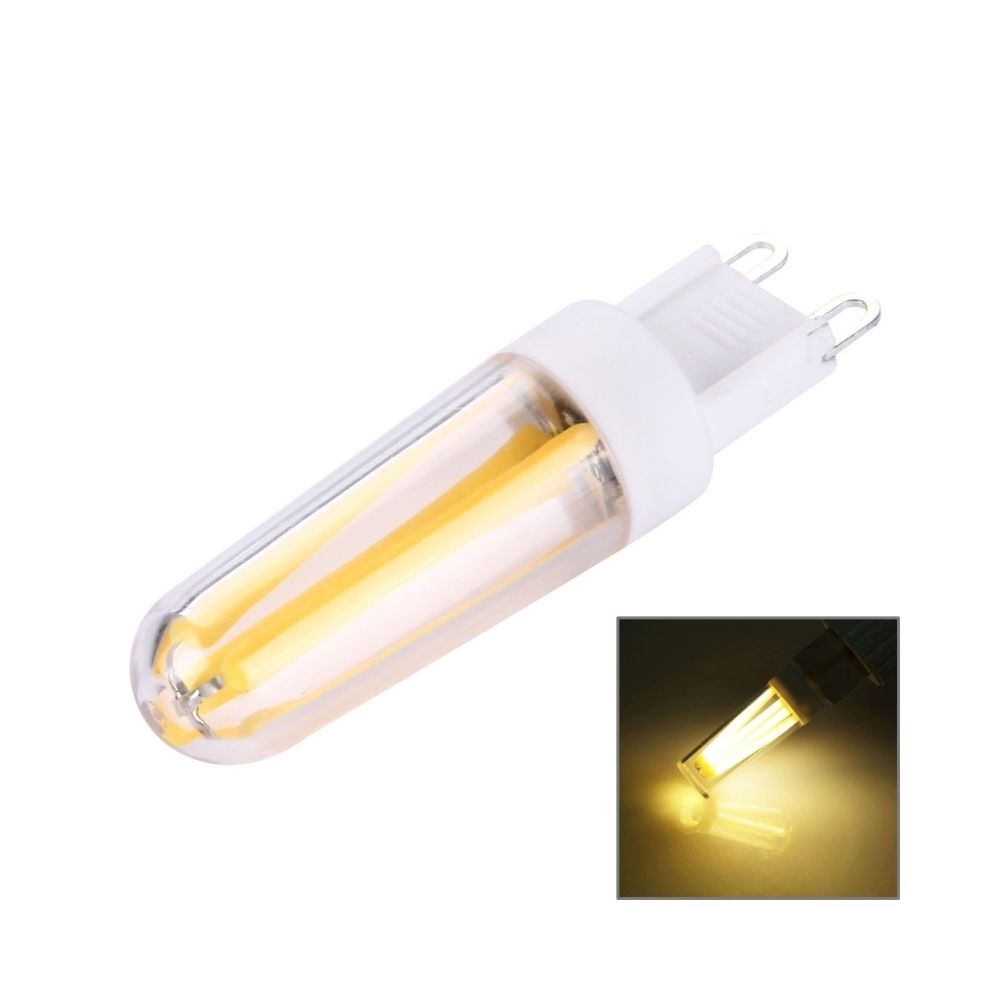 Wewoo - Ampoule blanc pour Halls, AC 220-240V chaud G9 4W PC Matériel Dimmable 4 LED Filament - Ampoules LED