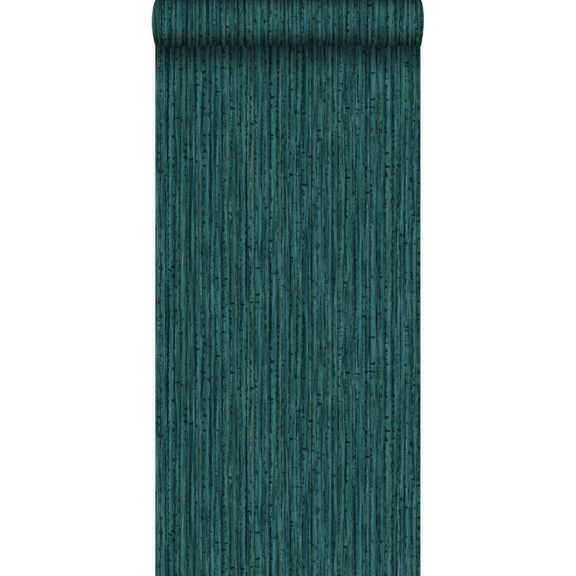 Origin - Origin papier peint bambou vert émeraude - 347403 - 53 cm x 10,05 m - Papier peint