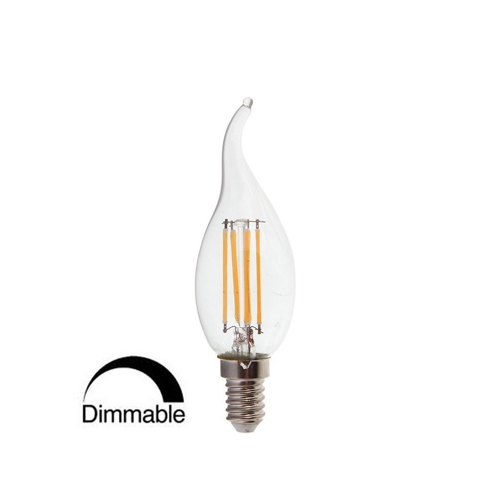 Vtac - Ampoule Led Dimmable Flamme E14 4W filament - Ampoules LED
