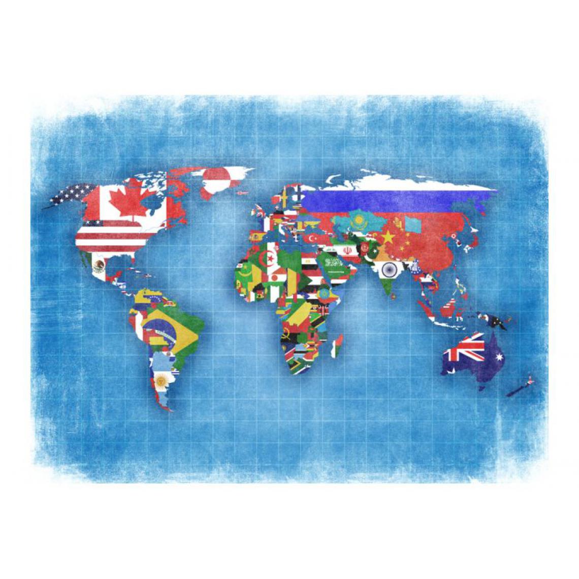 Artgeist - Papier peint - Flags of countries .Taille : 200x154 - Papier peint