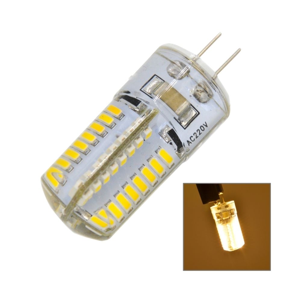 Wewoo - Ampoule G4 4W lumière blanche 200LM 64 LED SMD 3014 de maïs de maïs, AC 220V - Ampoules LED