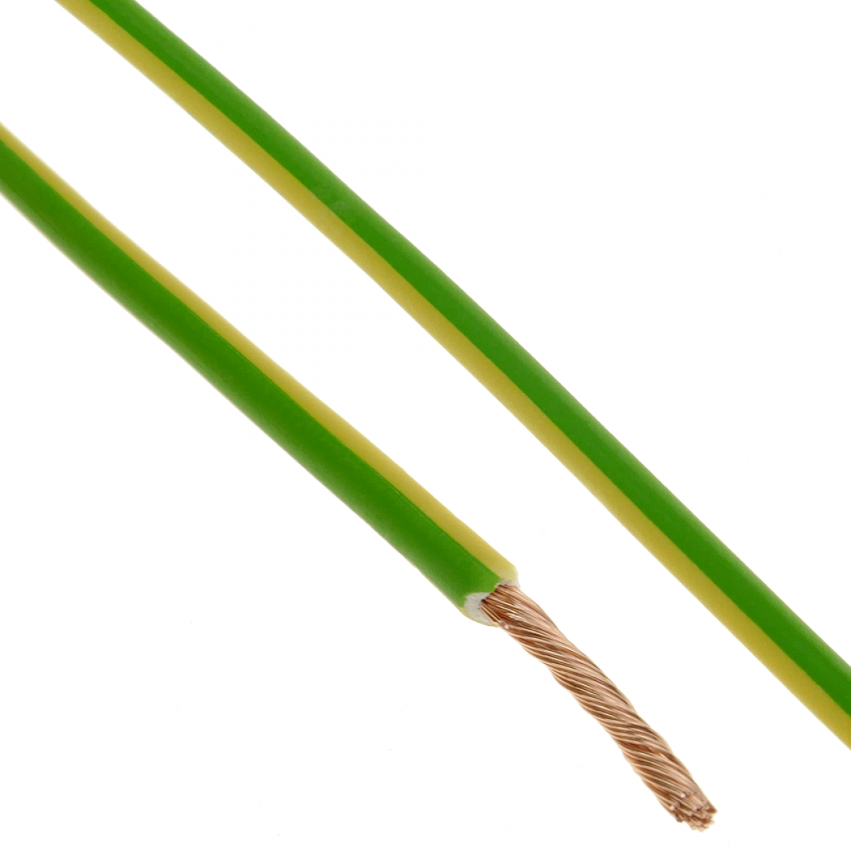 Bematik - Bobine de câble électrique LSHF 200 m jaune-vert 1.5 mm - Fils et câbles électriques