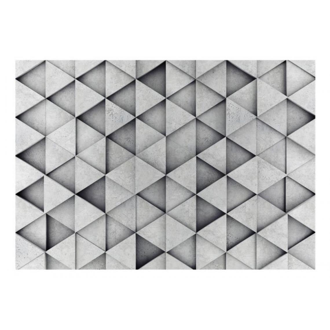 Artgeist - Papier peint - Grey Triangles .Taille : 350x245 - Papier peint
