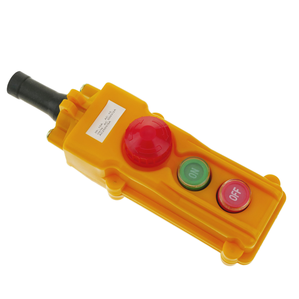 Bematik - Boîte de commande avec 2 boutons poussoirs interrupteurs et arrêt d'urgence série COB - Interrupteurs et prises étanches
