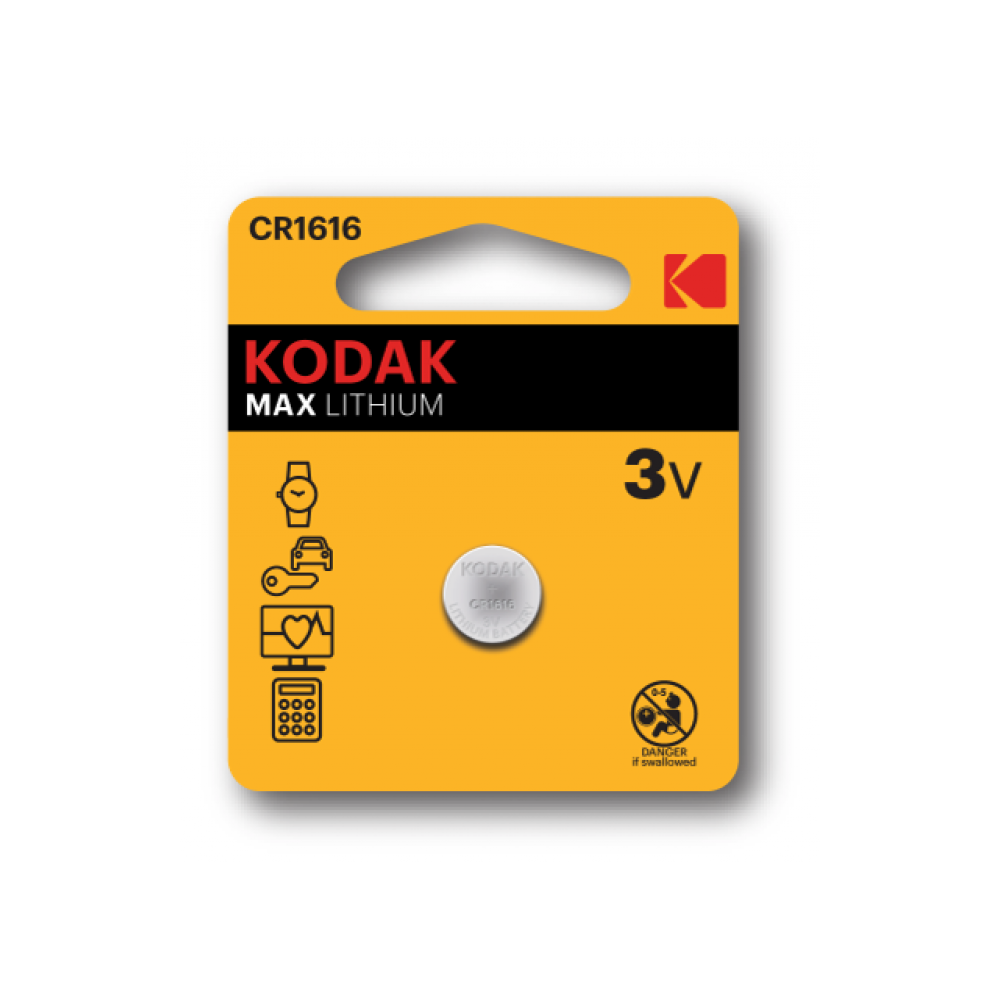 Kodak - KODAK - Pile - Ultra Lithium - CR 1616 - à l'unité-- - Piles standard