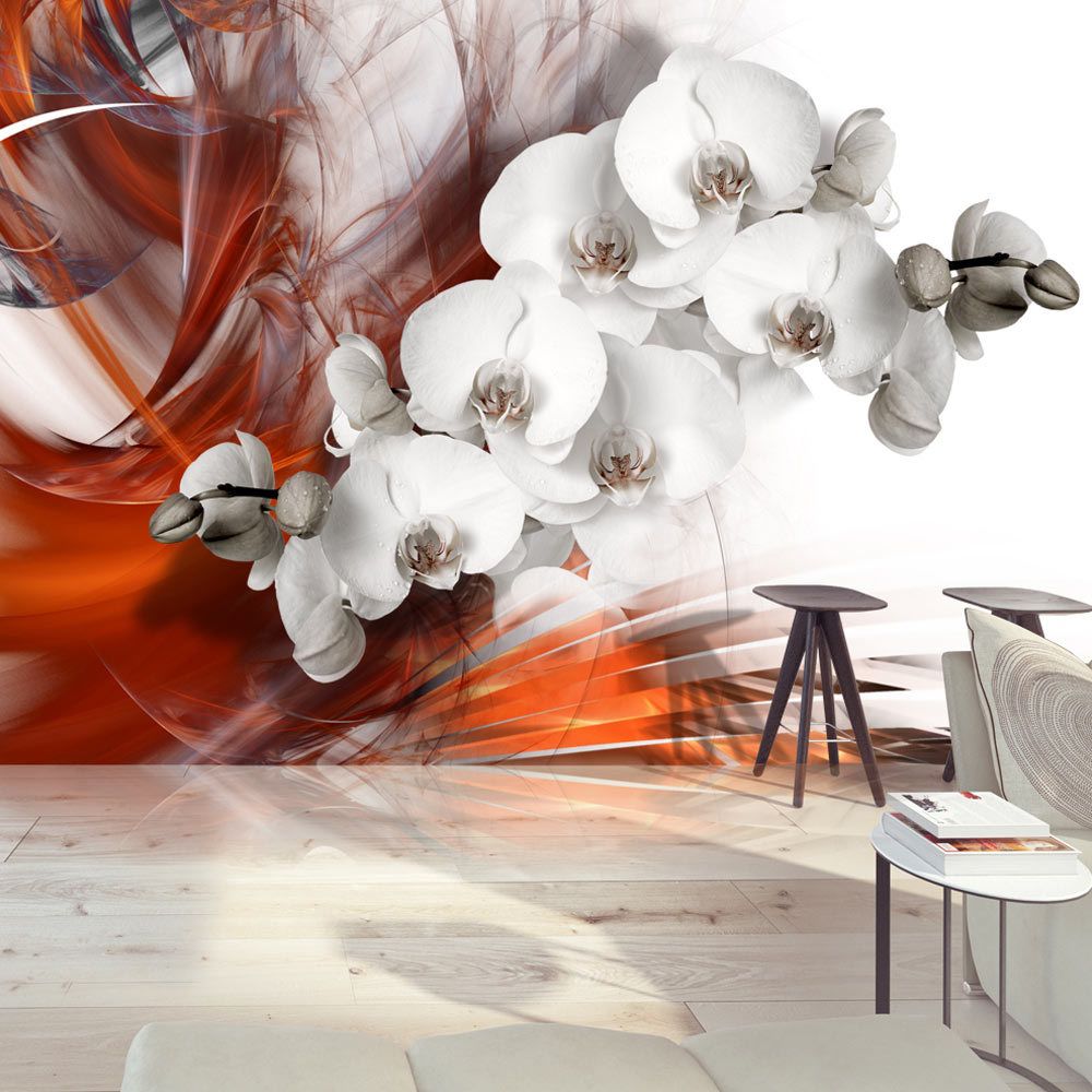 Bimago - Papier peint - Orchid on fire II - Décoration, image, art | Fleurs | Orchidées | - Papier peint