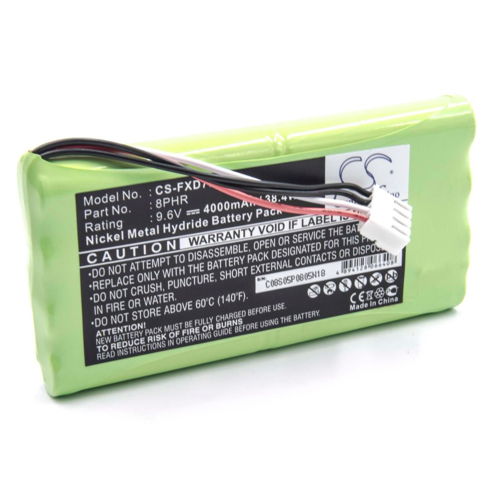 Vhbw - vhbw Batterie NiMH 4000mAh (9.6V) pour matériel médical Technik EKG appareil Fukuda CardiMax FCP-7101, FX-7202, FX-7302 comme 8PHR. - Piles spécifiques