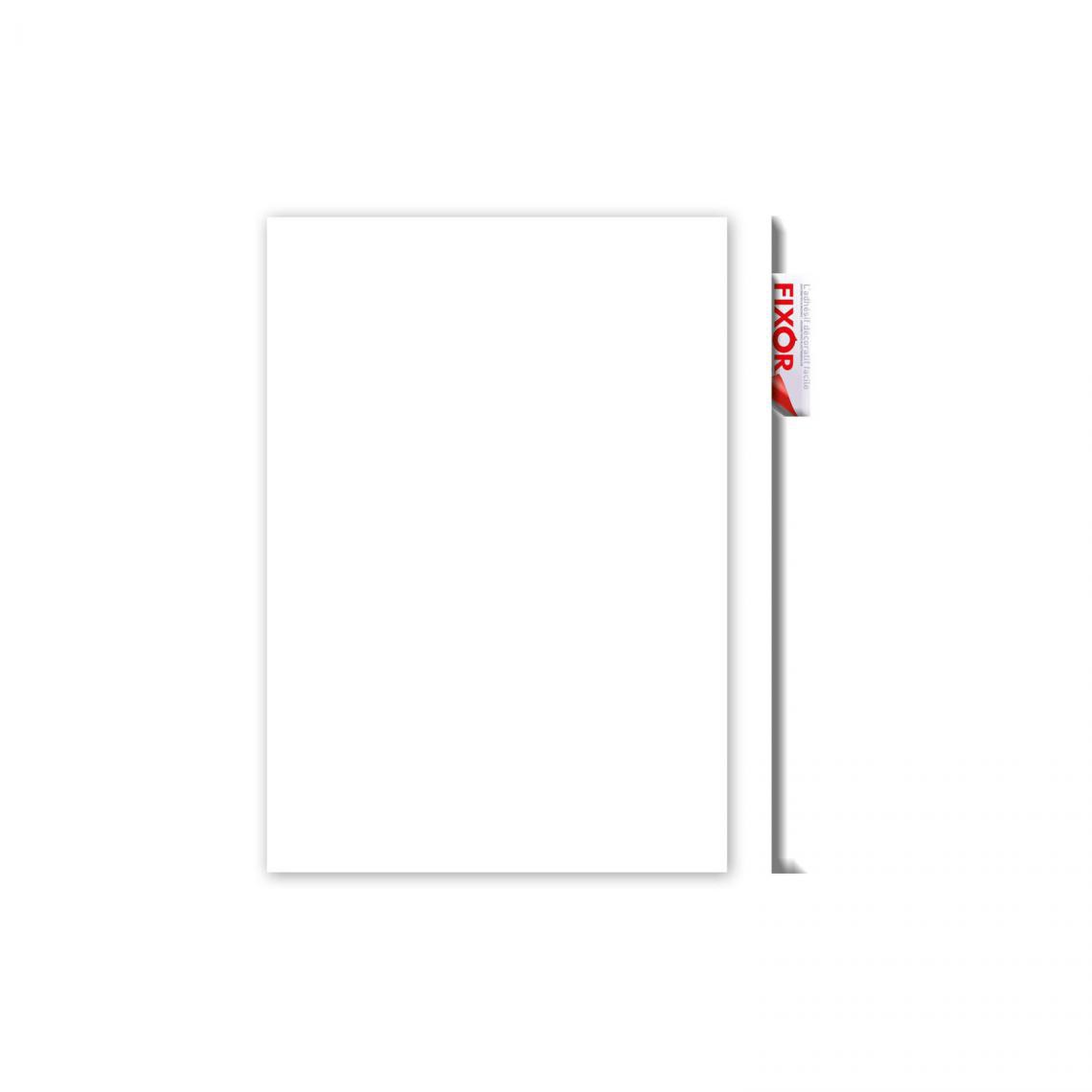 Cpm - Lot 2x Adhésif décoratif pour meuble Brillant - 200 x 45 cm - Blanc - Papier peint