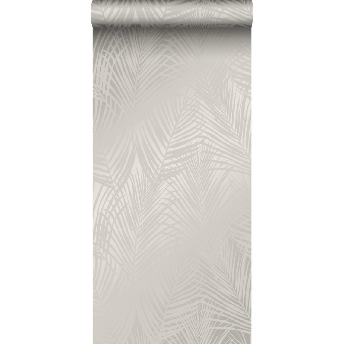 Origin - Origin papier peint feuilles de palmier taupe - 347743 - 0.53 x 10.05 m - Papier peint