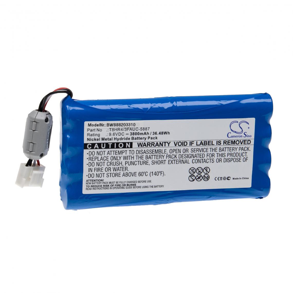 Vhbw - vhbw Batterie compatible avec Fukuda FCP-7541, FX-7540, FX-7542 appareil médical (3800mAh, 9,6V, NiMH) - Piles spécifiques