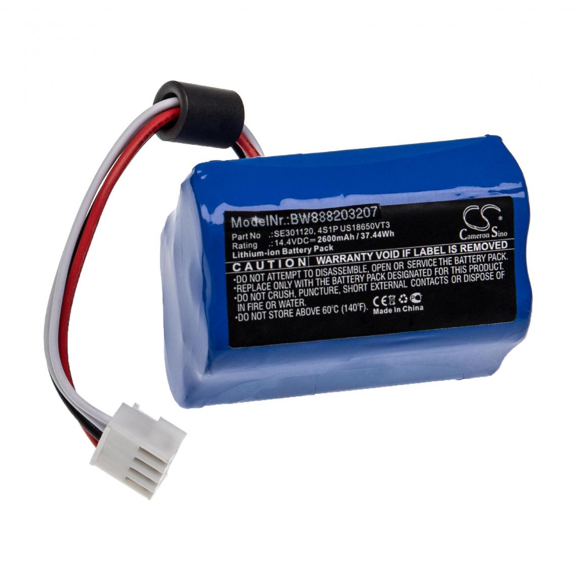 Vhbw - vhbw Batterie compatible avec ResMed Respirateur Stellar 100, 150 appareil médical (2600mAh, 14,4V, Li-ion) - Piles spécifiques
