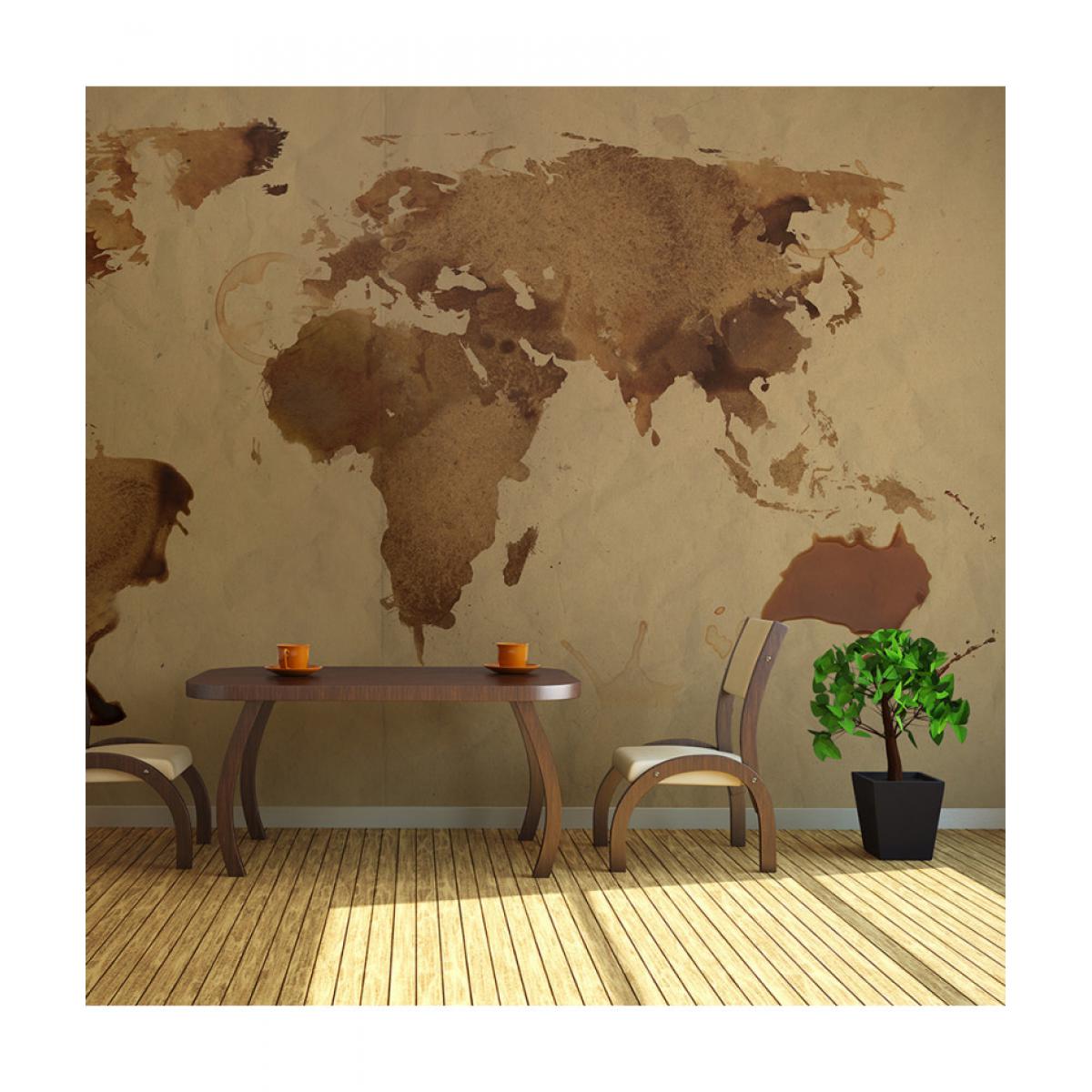 Artgeist - Papier peint - Tea map of the World 450x270 - Papier peint