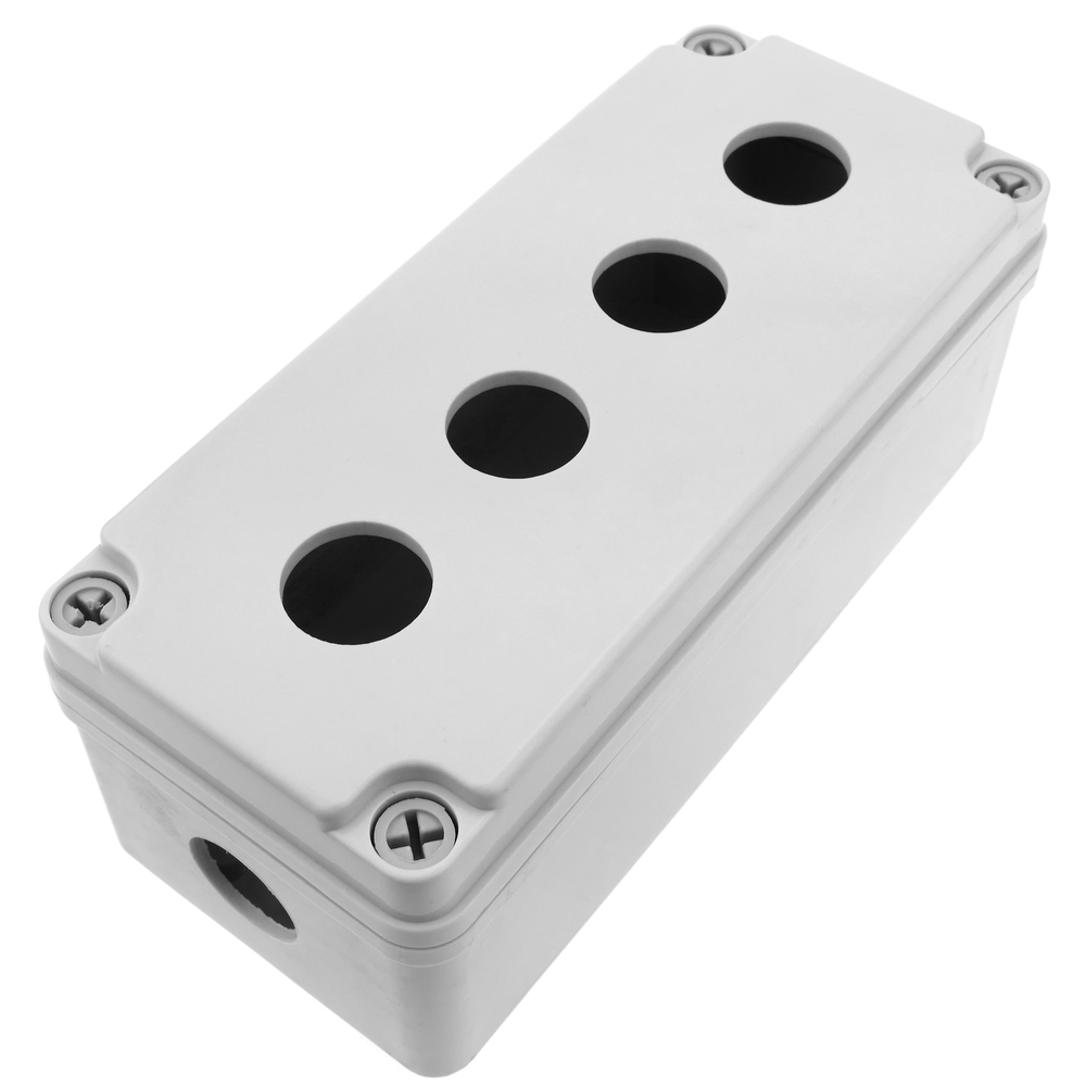 Bematik - Boîte de contrôle pour appareils électriques 4 bouton poussoir ou commutateur 22mm beige - Interrupteurs et prises étanches
