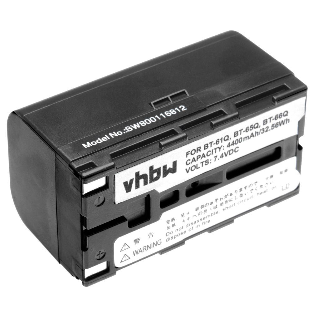 Vhbw - vhbw Li-Ion batterie 4400mAh pour appareil de mesure multimètre Topcon GPT-7000i, GPT-750, GPT-7500, GPT-7501, GPT-7502, GPT-9000, GPT9000A, GTS-700 - Piles rechargeables