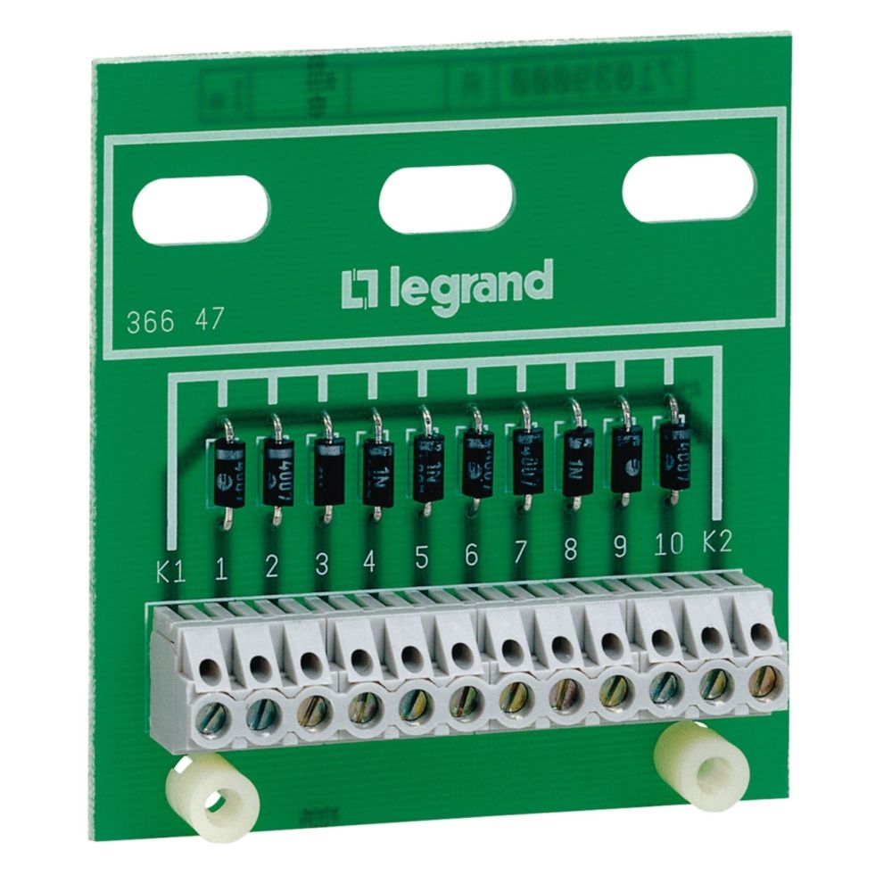 Legrand - module de 10 diodes anode commune - legrand osmoz - 036649 - Accessoires de câblage