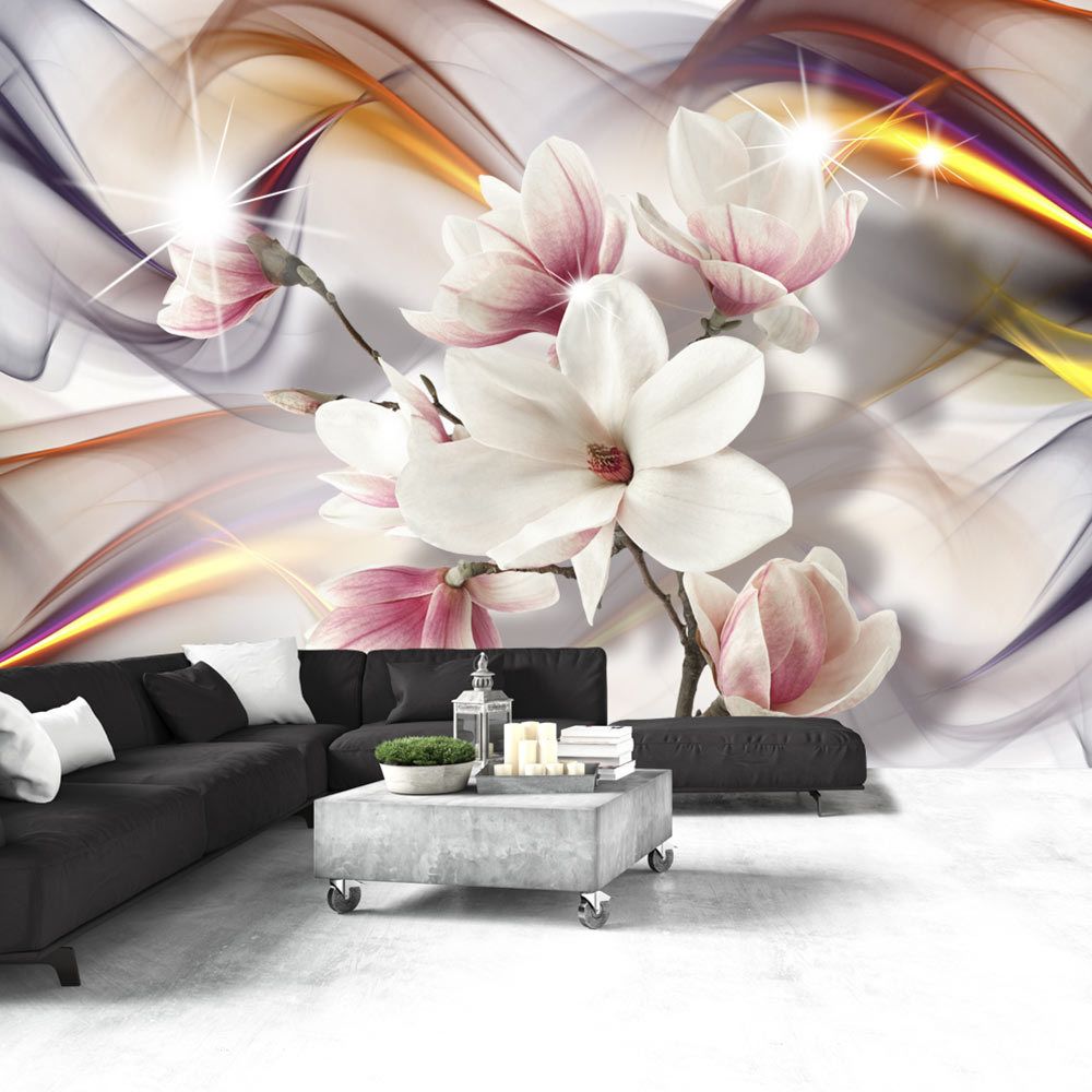 marque generique - 100x70 Papier peint Magnolias Fleurs Chic Artistic Magnolias - Papier peint