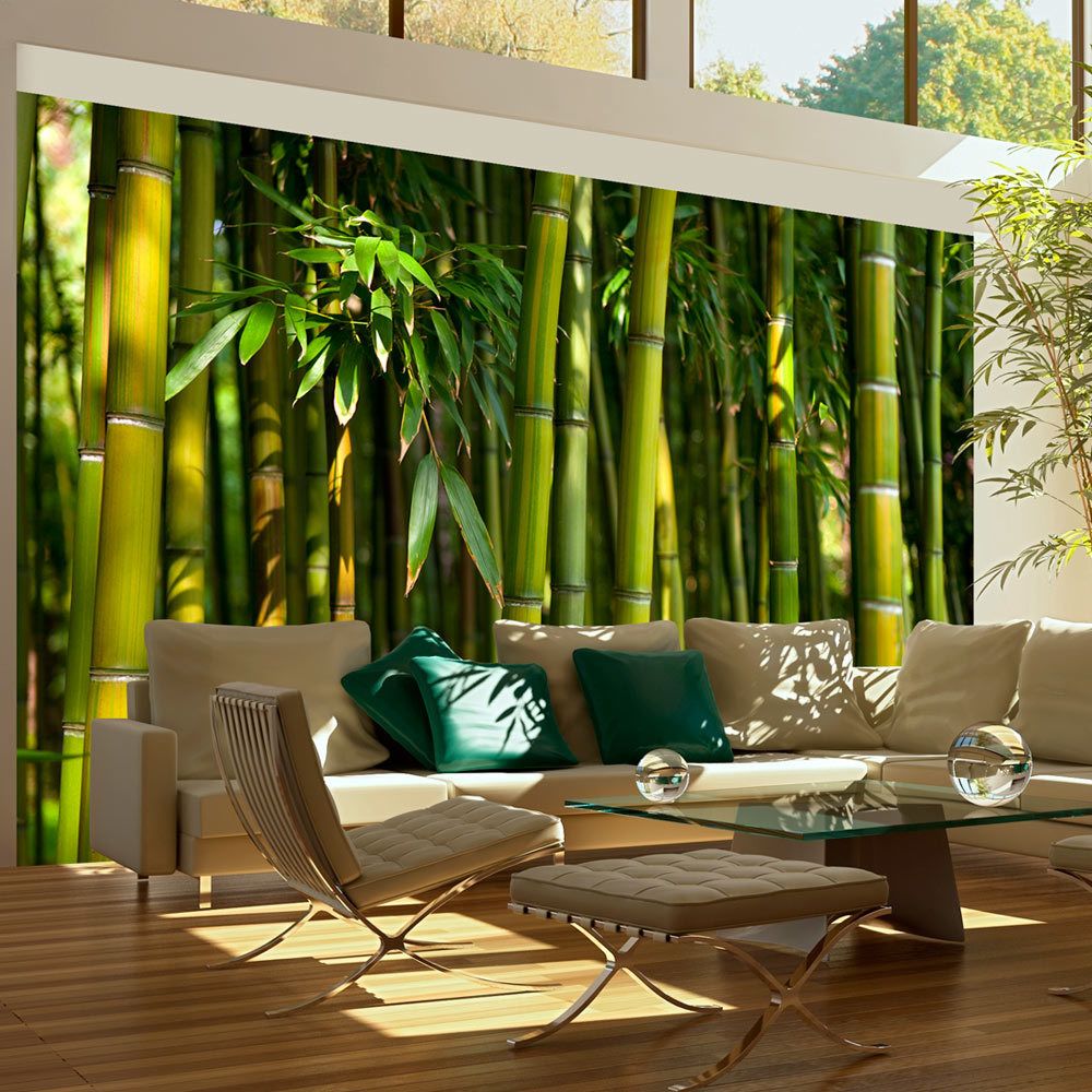 marque generique - 450x270 Papier peint Superbe Forêt de bambous asiatique - Papier peint