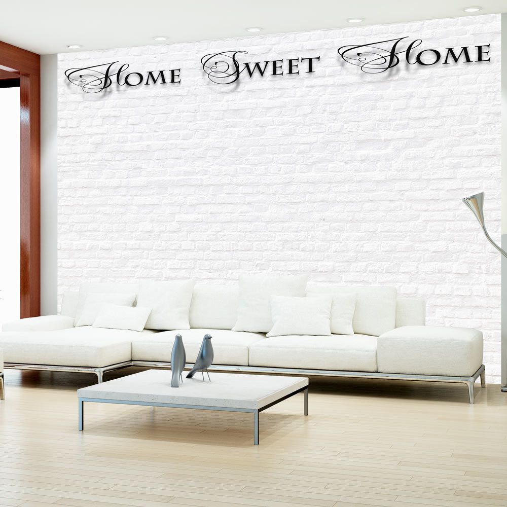 Bimago - Papier peint | Home, sweet home | 150x105 | Textes | white wall | | - Papier peint