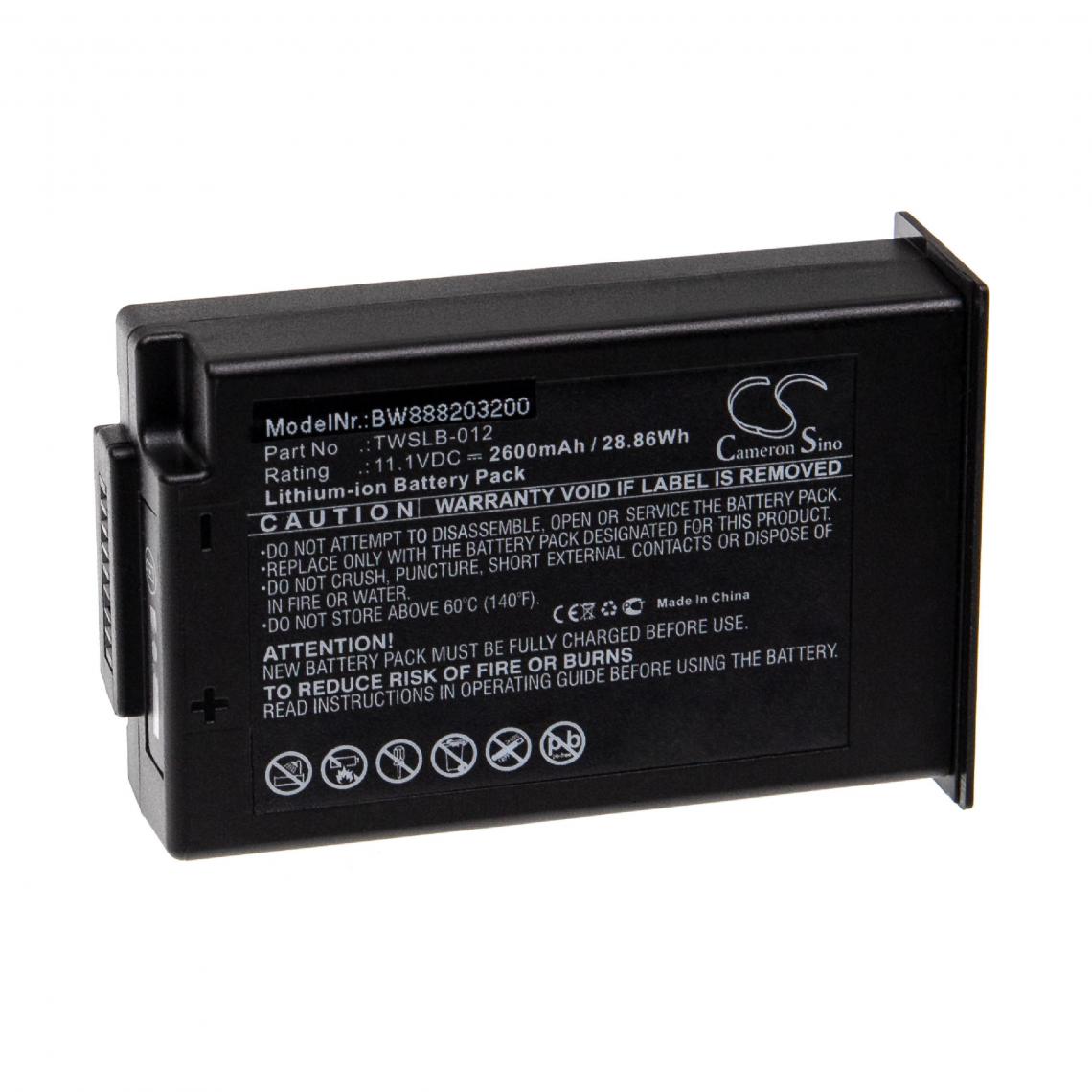 Vhbw - vhbw Batterie remplacement pour Edan TWSLB-012 pour appareil médical (2600mAh, 11,1V, Li-ion) - Piles spécifiques
