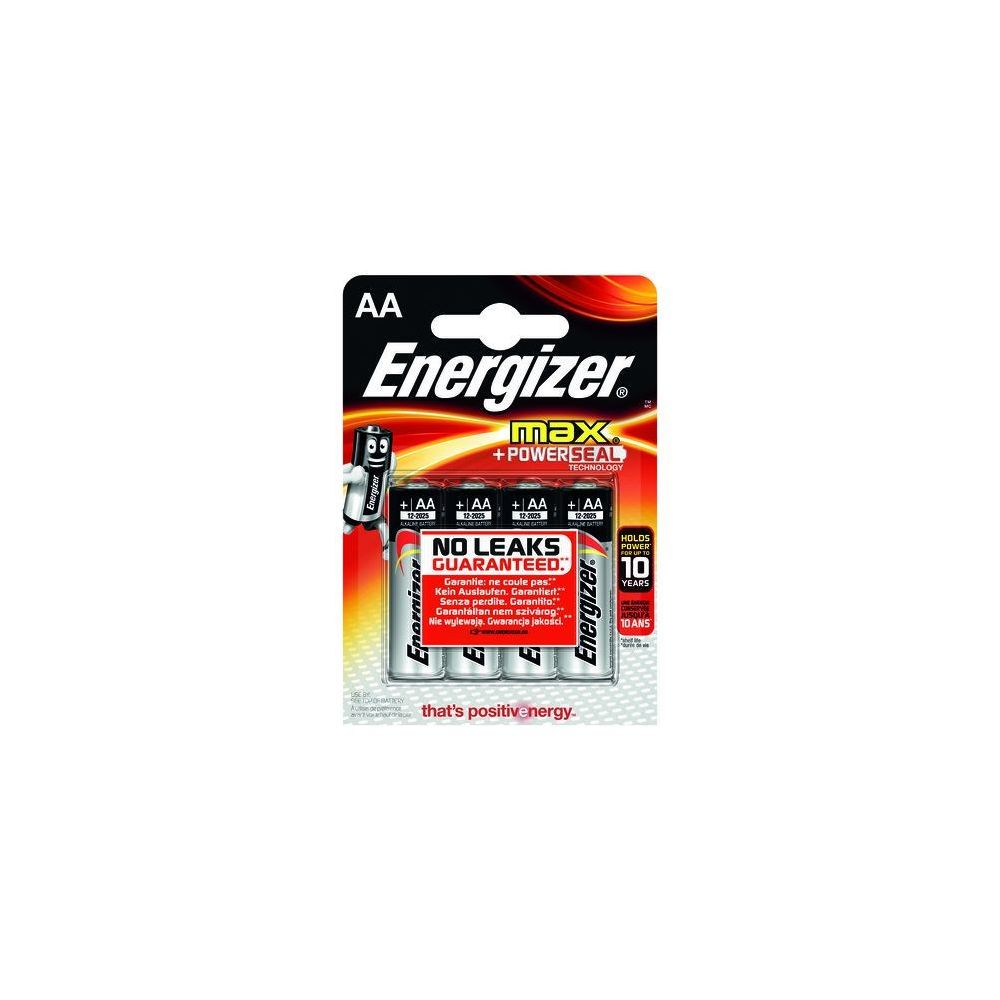 Energizer - Blister 4 piles LR06 Energizer Max - Piles rechargeables