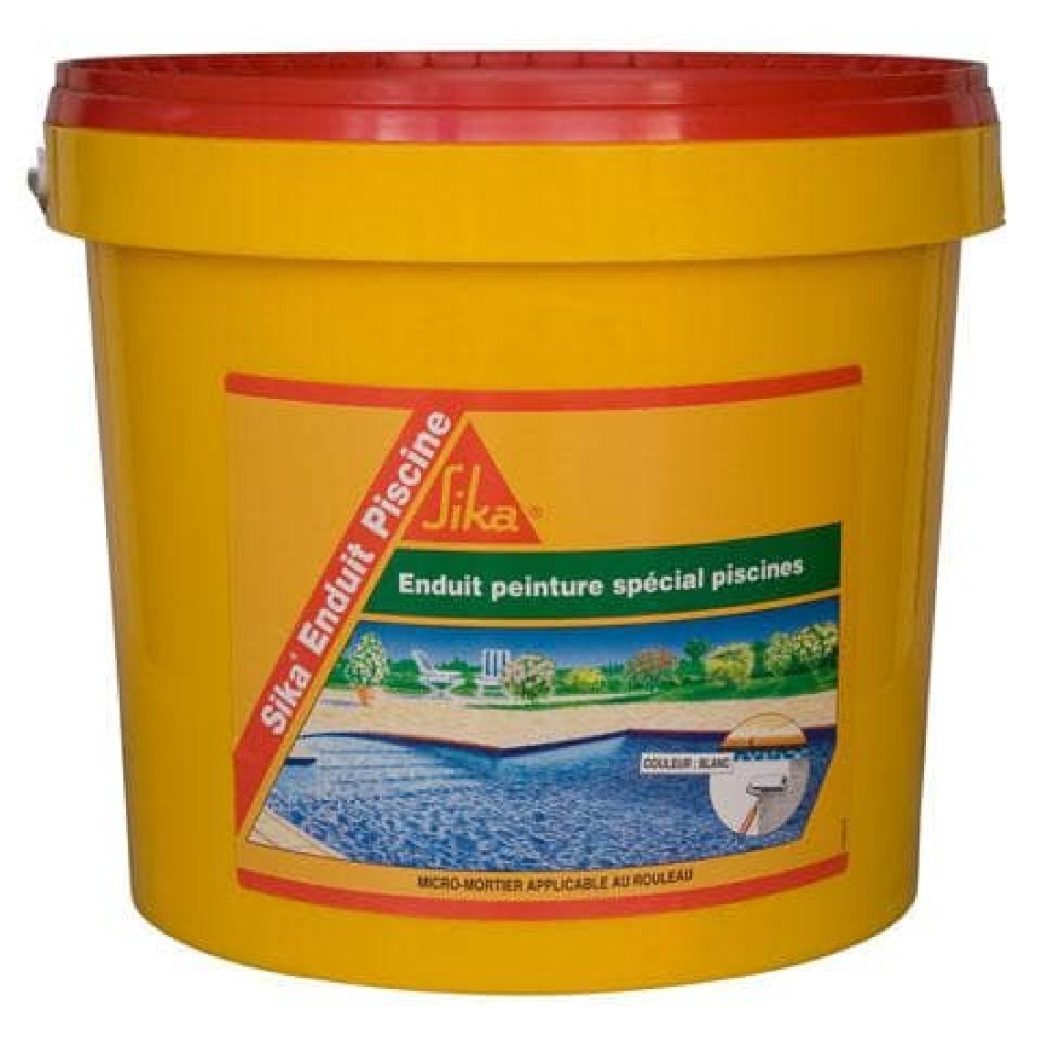 Sika - Complément d'imperméabilisation pour piscine SIKA Enduit Piscine - Blanc écume - Kit 6,16kg - Peinture extérieure