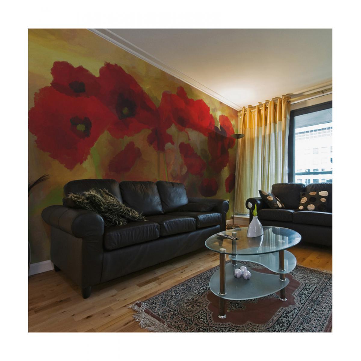 Artgeist - Papier peint - Poppies in warm tone 450x270 - Papier peint