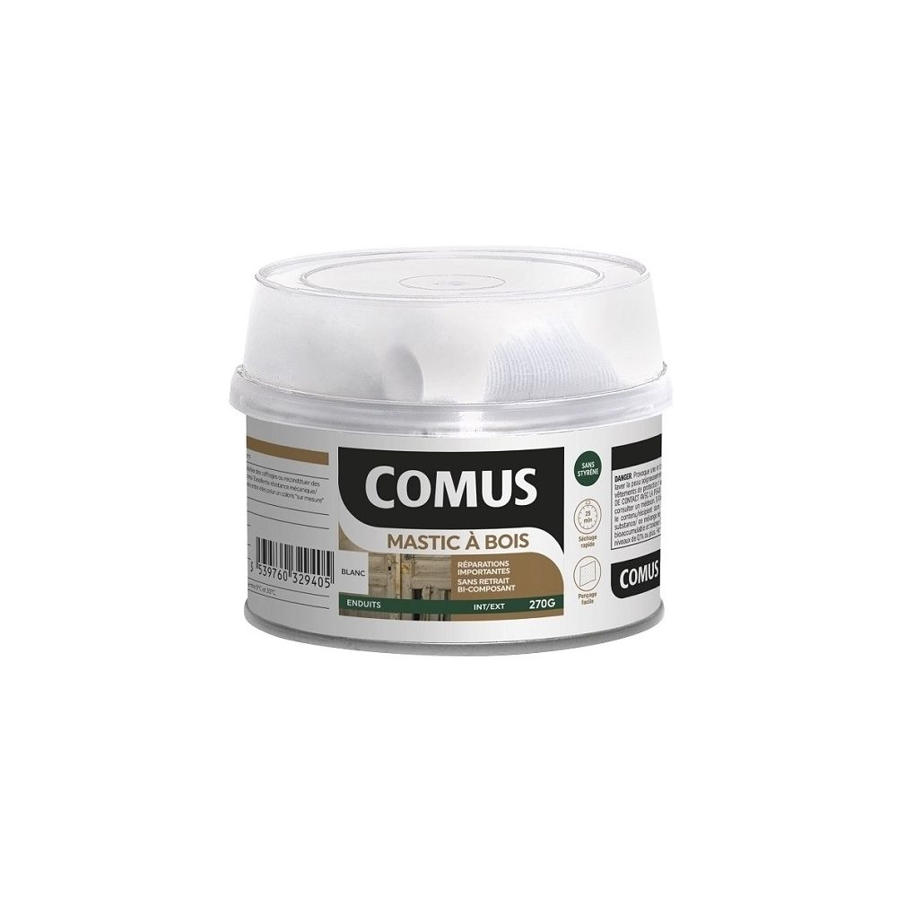 Comus - MASTIC BOIS polyester - Produit de restauration du bois