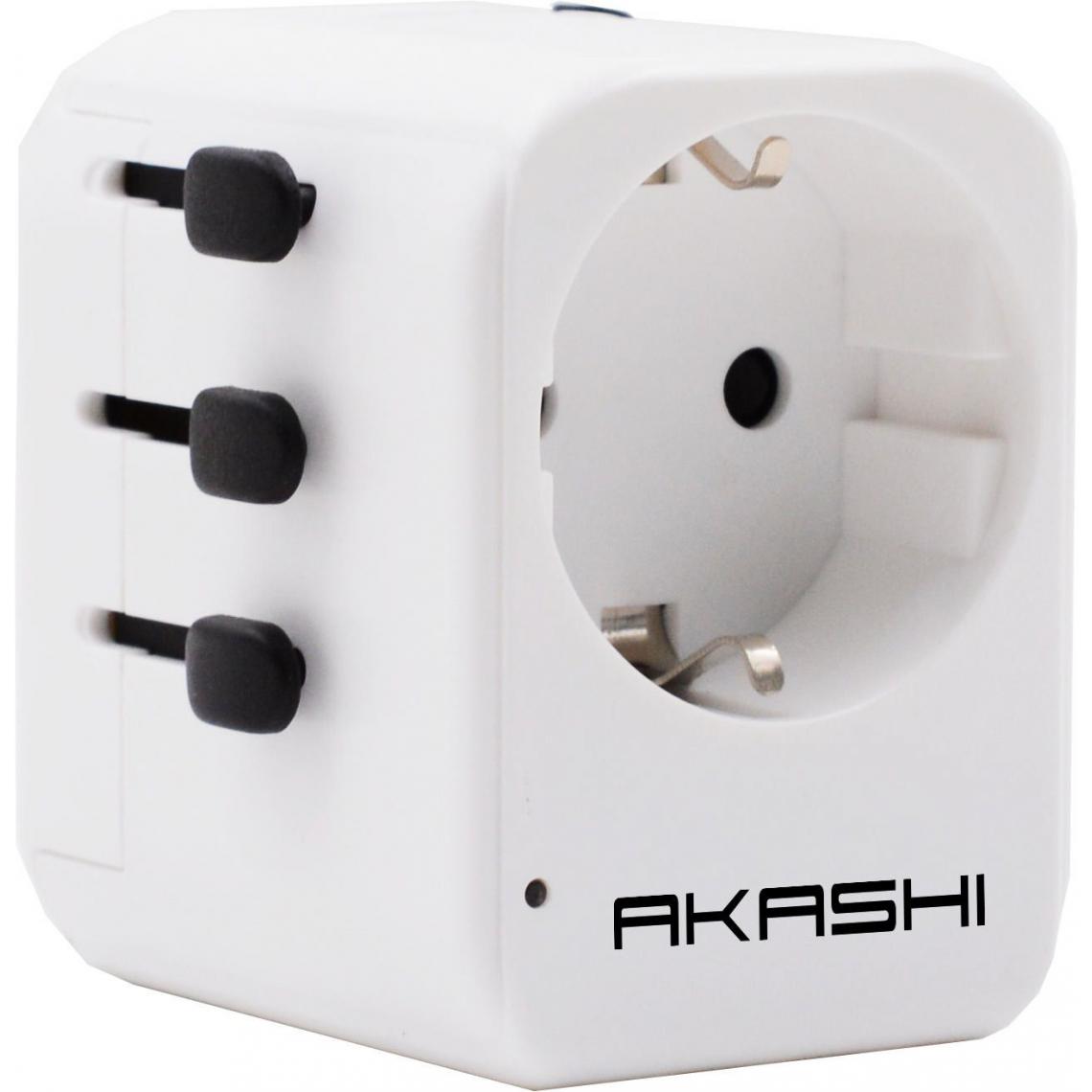 Akashi - Adaptateur de voyage AKASHI ALTADPTUNIVEUWD - Adaptateurs