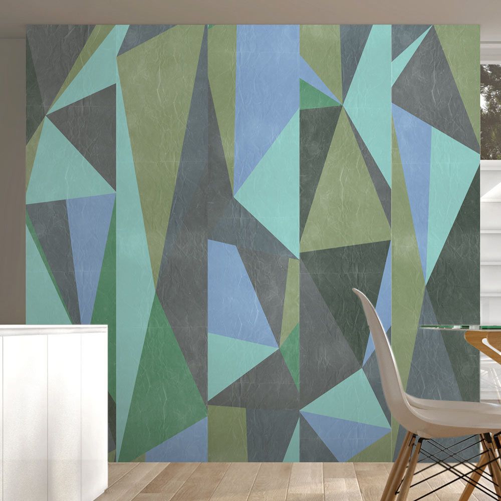 marque generique - 50x1000 Papier peint Deko Panels Moderne Triangles gris - Papier peint