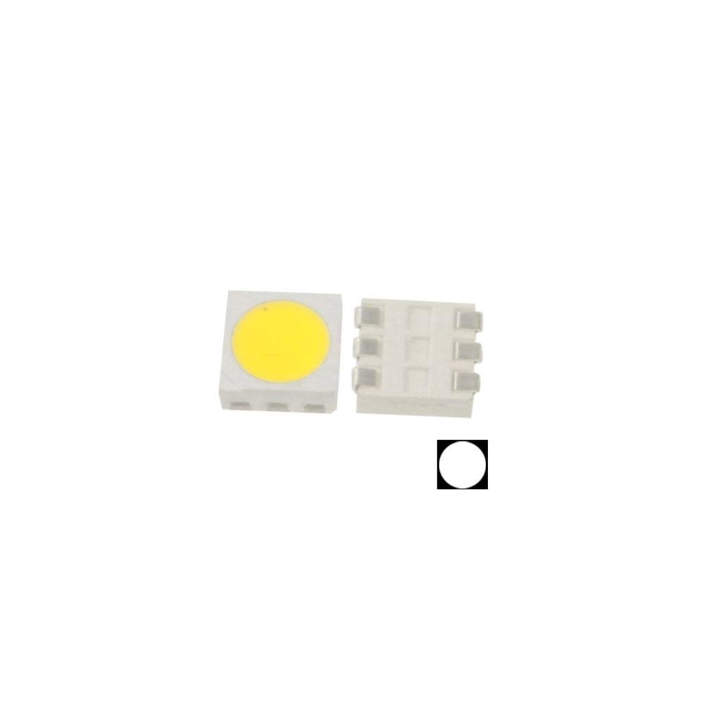 Wewoo - LED Perle blanc pour 1000pcs 1000x SMD 5050 Light Diode, Flux lumineux: 12-14lm 1000pcs dans un emballage, le prix est - Ampoules LED
