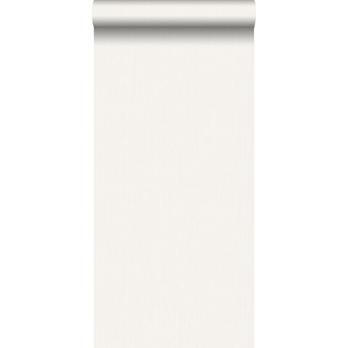 ESTAhome - ESTAhome papier peint texture denim jeans blanc - 137731 - 53 cm x 10,05 m - Papier peint