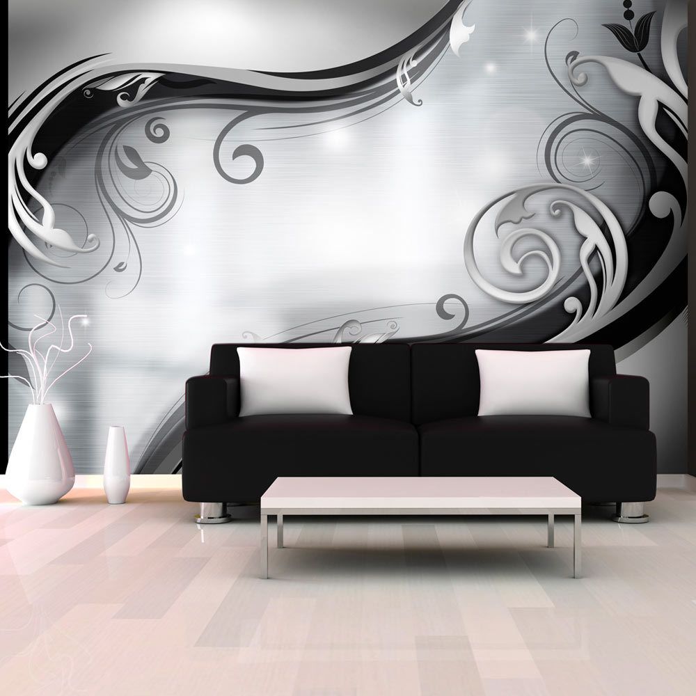 Bimago - Papier peint - Grey wall - Décoration, image, art | Fonds et Dessins | Ornements | - Papier peint