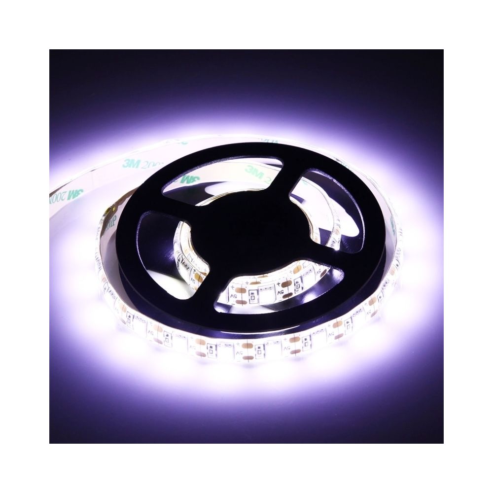 Wewoo - Ruban LED Waterproof Epoxyde blanc 14.4W 60 LEDs SMD 5050 USB TV époxy corde avec 50cm câble d'interface USB, longueur: 1m, DC 5V lumière blanche - Ruban LED