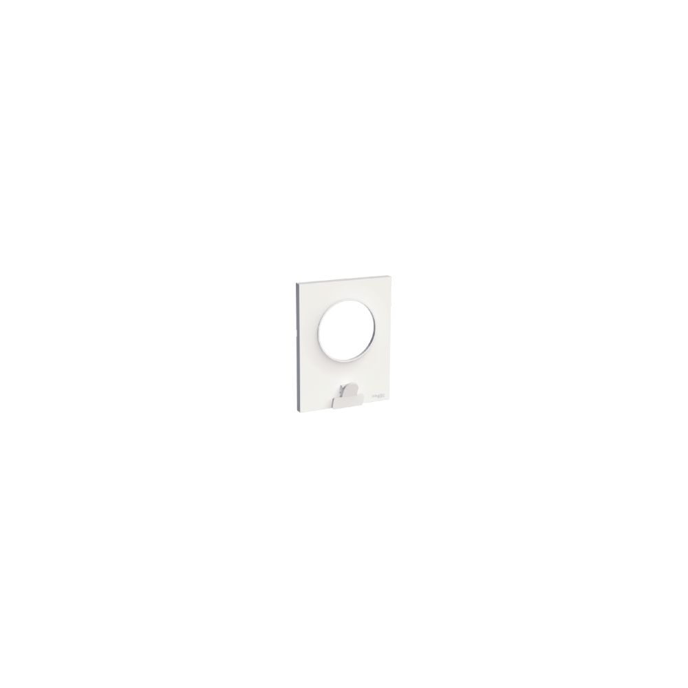 Schneider Electric - plaque schneider electric odace styl pratic - 1 poste - blanc - avec pince - Interrupteurs et prises en saillie