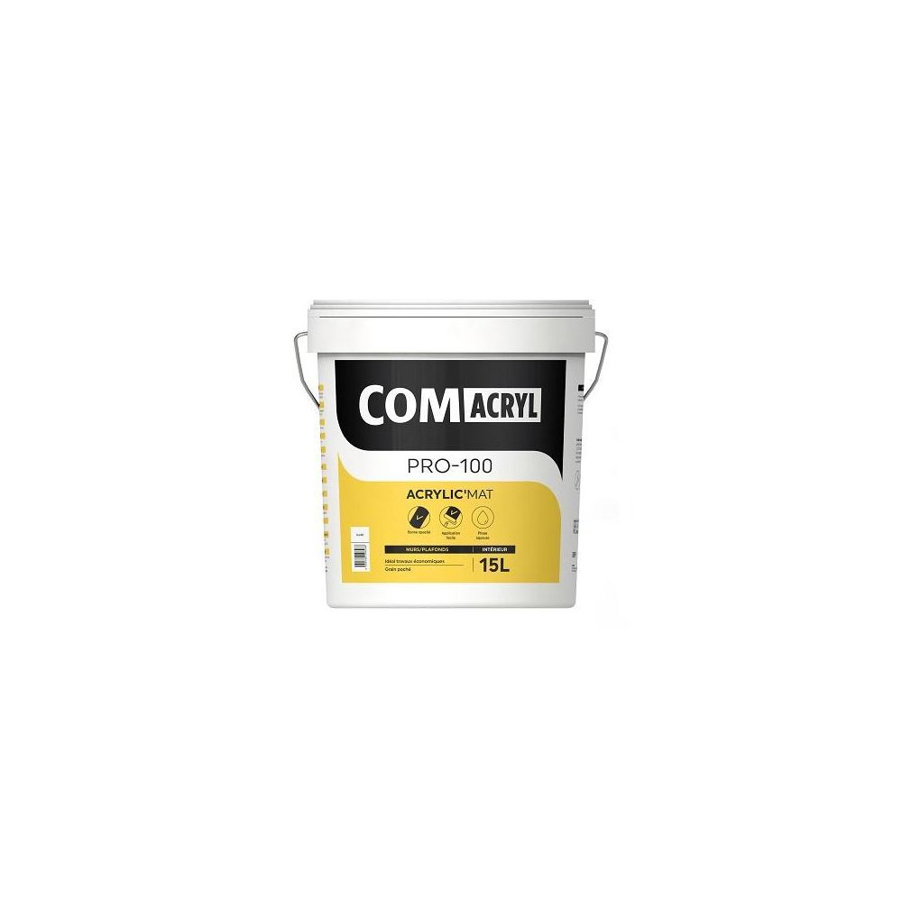 Comus - COMACRYL ACRYLIC'MAT 15L - Peinture de finition mat - COMUS - Peinture intérieure